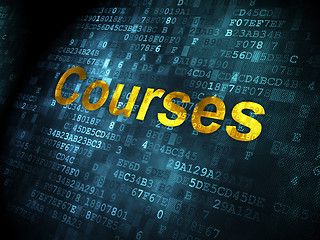 Image showing Education concept: Courses on digital background