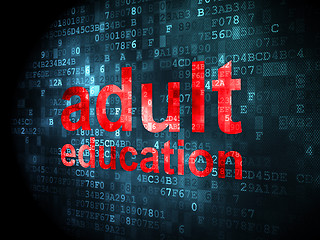 Image showing Education concept: Adult Education on digital background