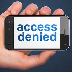 Image showing Safety concept: Access Denied on smartphone