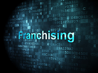 Image showing Finance concept: Franchising on digital background