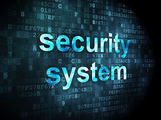 Image showing Security System on digital background