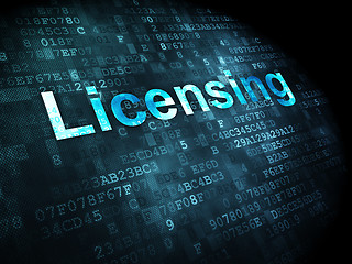 Image showing Law concept: Licensing on digital background