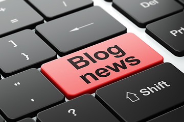 Image showing News concept: Blog News on computer keyboard background