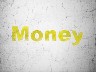Image showing Business concept: Money on wall background