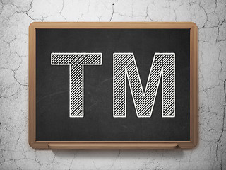 Image showing Law concept: Trademark on chalkboard background