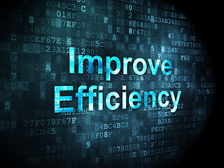 Image showing Business concept: Improve Efficiency on digital background