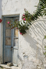 Image showing greek island street scene