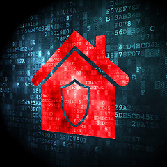Image showing Business concept: Home on digital background