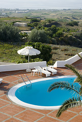 Image showing swimming pool panoramic vista