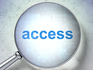 Image showing Protection concept: Access with optical glass