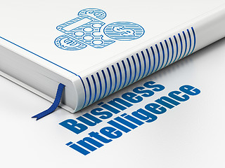 Image showing Finance concept: book with Calculator, Business Intelligence