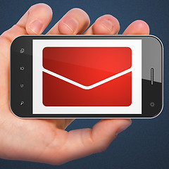 Image showing Finance concept: Email on smartphone