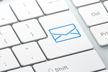 Image showing Business concept: Email on computer keyboard background