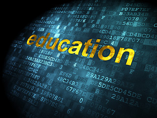 Image showing Education concept: Education on digital background