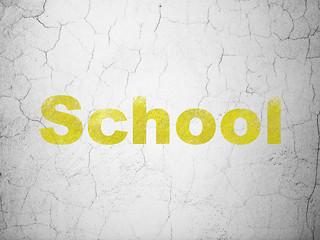 Image showing Education concept: School on wall background