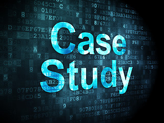 Image showing Education concept: Case Study on digital background