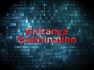 Image showing Education concept: Entrance Examination on digital background