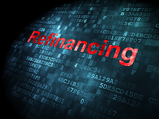 Image showing Business concept: Refinancing on digital background