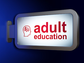 Image showing Education concept: Adult Education and Head Finance Symbol