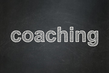 Image showing Education concept: Coaching on chalkboard background