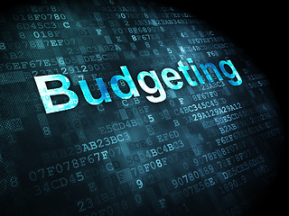 Image showing Business concept: Budgeting on digital background