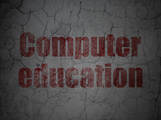 Image showing Education concept: Computer Education on grunge wall background