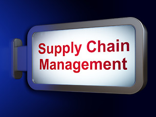 Image showing Marketing concept: Supply Chain Management on billboard