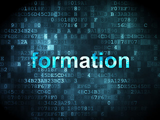 Image showing Education concept: Formation on digital background