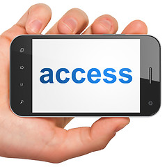 Image showing Privacy concept: Access on smartphone