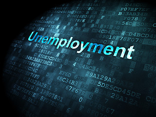 Image showing Business concept: Unemployment on digital background