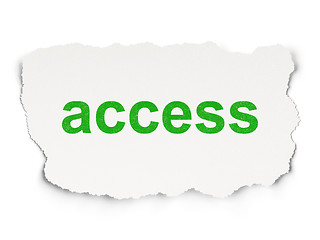 Image showing Security concept: Access on Paper background