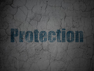 Image showing Safety concept: Protection on grunge wall background