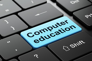 Image showing Education concept: Computer Education on keyboard background