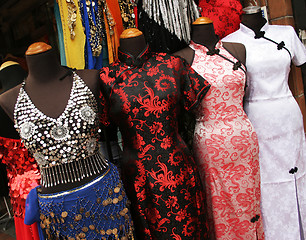 Image showing Asian-style dresses