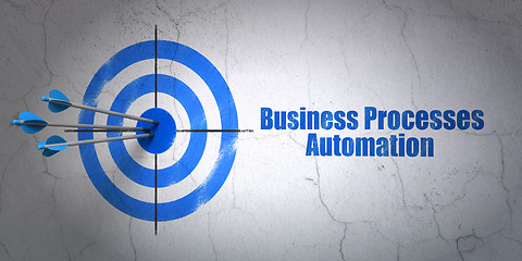 Image showing Finance concept: target and Business Processes Automation