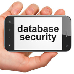 Image showing Safety concept: Database Security on smartphone