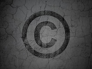 Image showing Law concept: Copyright on grunge wall background