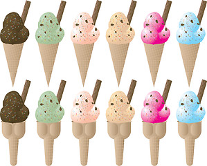 Image showing ice cream variation sprinkle
