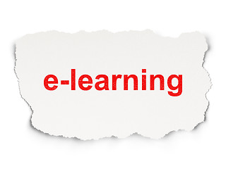 Image showing Education concept: E-learning on Paper background