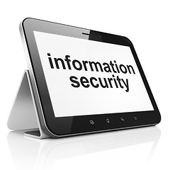 Image showing Protection concept: Information Security on tablet pc computer