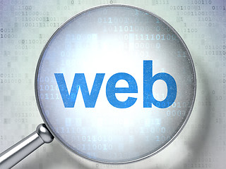 Image showing Web with optical glass