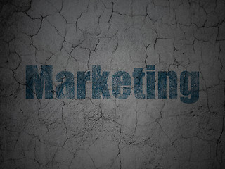 Image showing Advertising concept: Marketing on grunge wall background