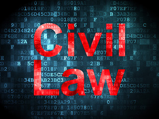 Image showing Law concept: Civil Law on digital background