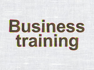 Image showing Education concept: Business Training on fabric background