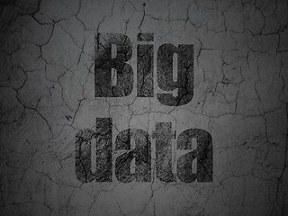 Image showing Data concept: Big Data on grunge wall background