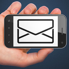 Image showing Business concept: Email on smartphone