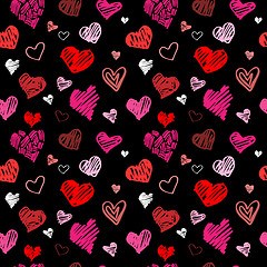 Image showing Love pattern vector background
