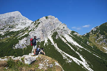 Image showing Hiking