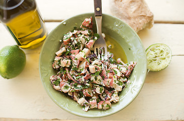 Image showing Octopus salad