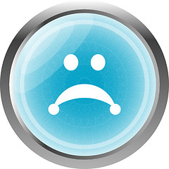 Image showing Sad icon (button) isolated on white background